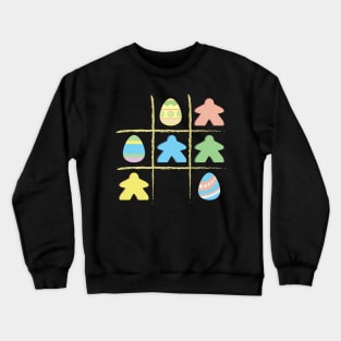 Easter Egg Meeple Board Gamer Crewneck Sweatshirt